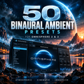 50 binaural ambient presets for Omnisphere 2 and 3 with immersive cinematic synth sounds and cosmic artwork.