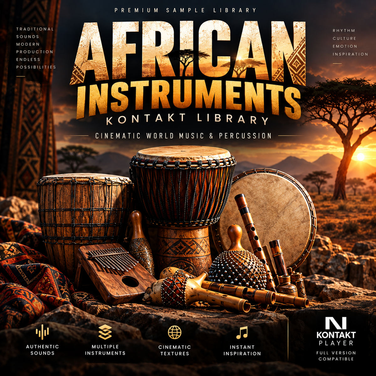 African Instruments Kontakt Library – Cinematic World Music & Percussion