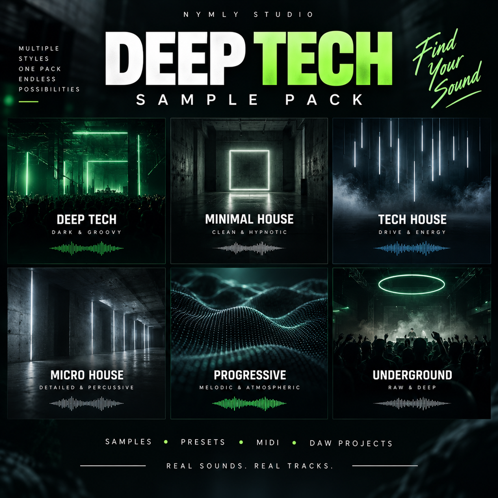 Deep Tech Sample Pack & Serum 2 Presets | MIDI & DAW Projects