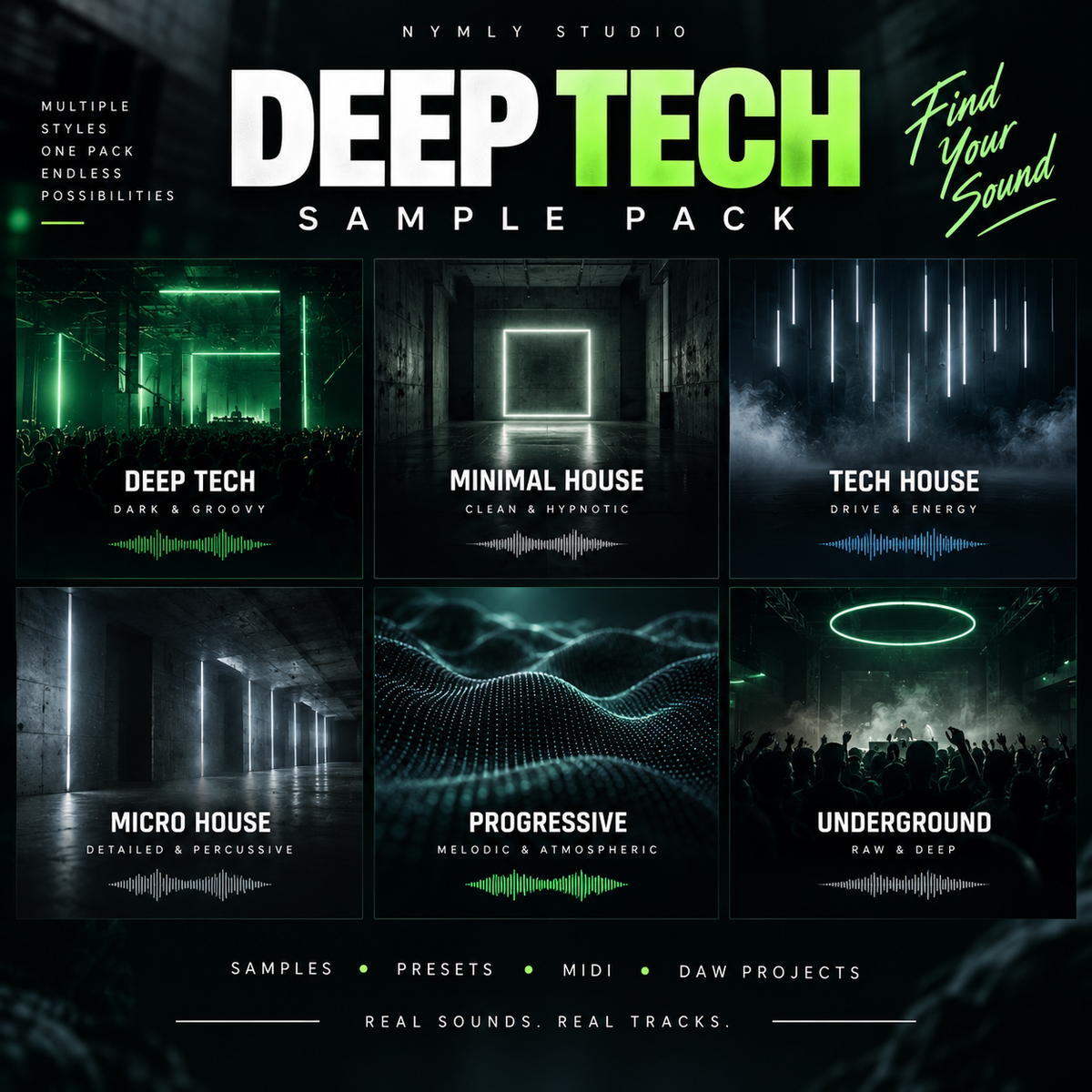 Deep Tech Sample Pack & Serum 2 Presets | MIDI & DAW Projects