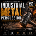 Industrial metal percussion WAV sounds for cinematic trailers with heavy metallic impacts