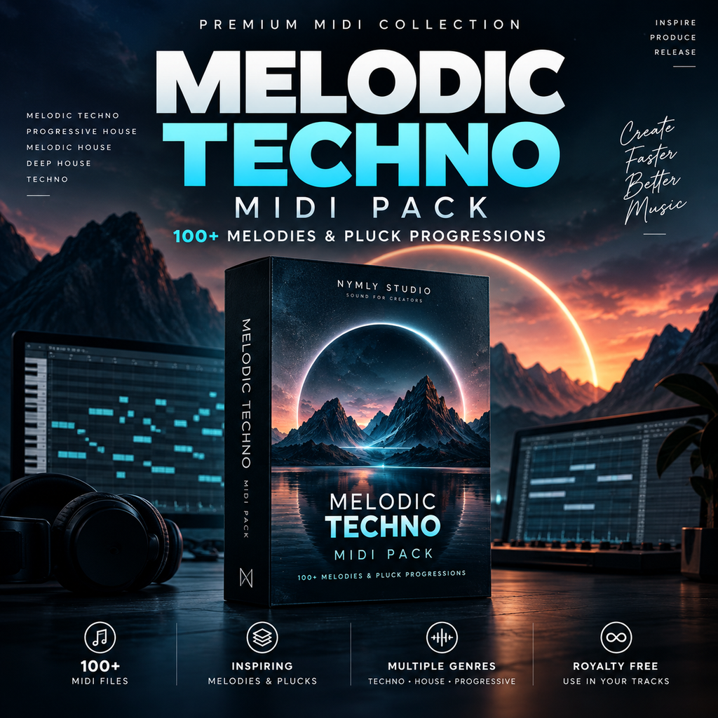 Melodic Techno MIDI Pack – 100+ Melodies & Pluck Progressions