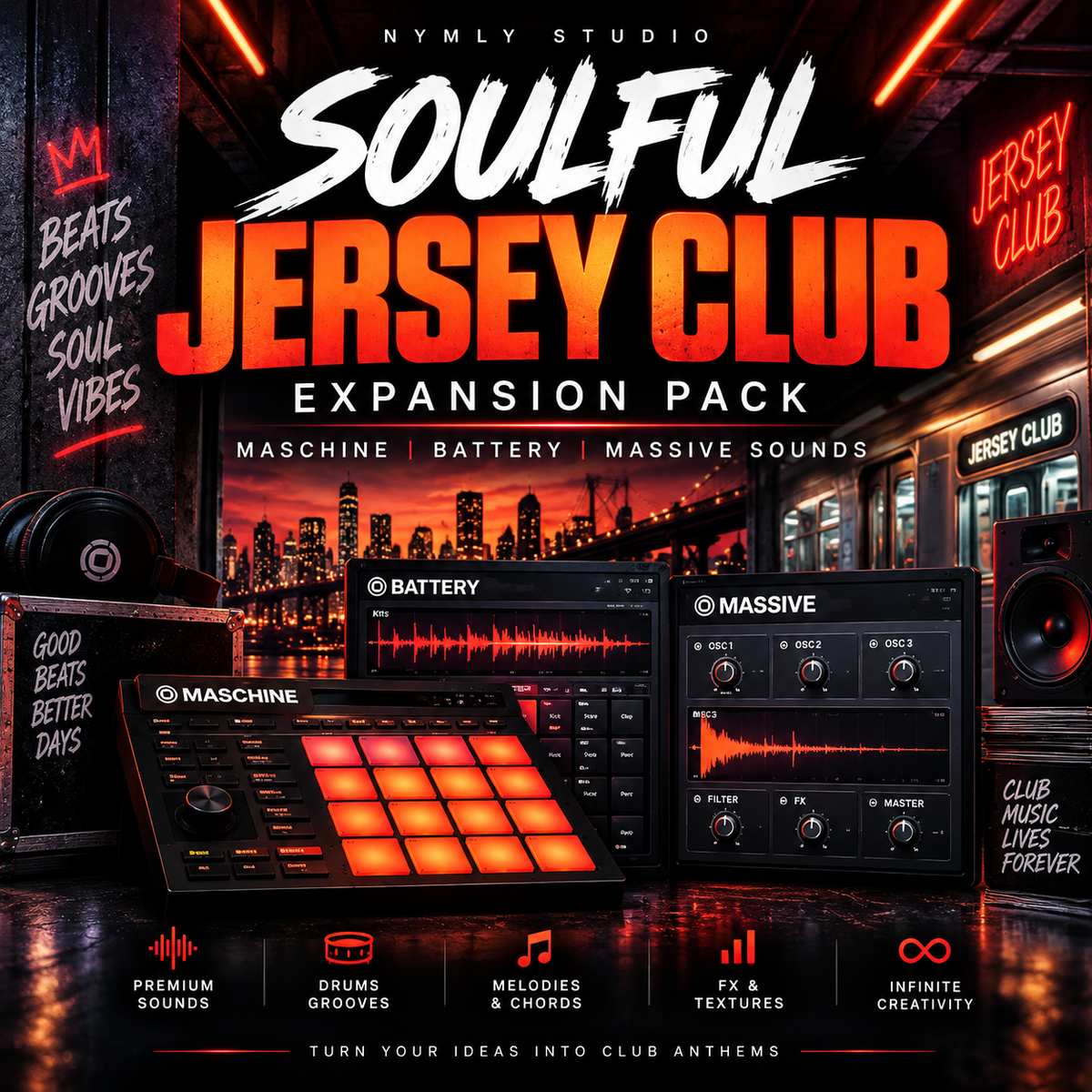 Soulful Jersey Club Expansion Pack – Maschine, Battery & Massive Sounds